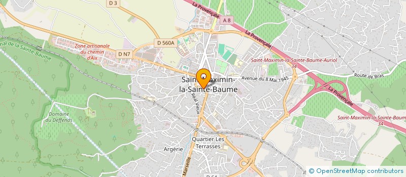 localisation de l'entreprise SAS GROUPE RM 2T ET REALISATION à SAINT-MAXIMIN-LA-SAINTE-BAUME