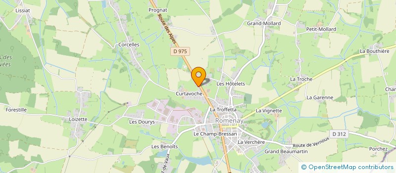 localisation de l'entreprise SAS GROUPES HADES à ROMENAY