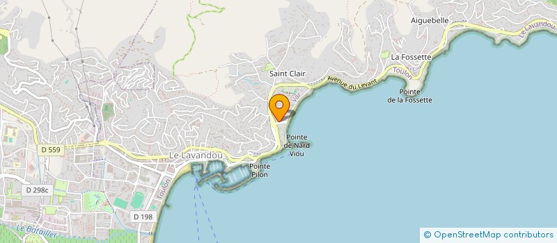 localisation de l'entreprise SAS GUENEWAY à LE LAVANDOU