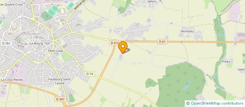 localisation de l'entreprise SAS GUERIN  LOUDUN