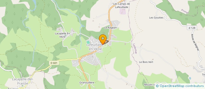 localisation de l'entreprise SAS GUIBERT IMMO à LAFEUILLADE-EN-VEZIE