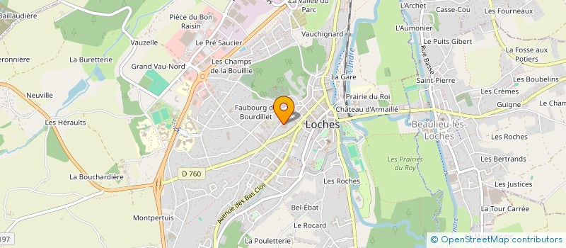 localisation de l'entreprise SAS GUIHARD à LOCHES