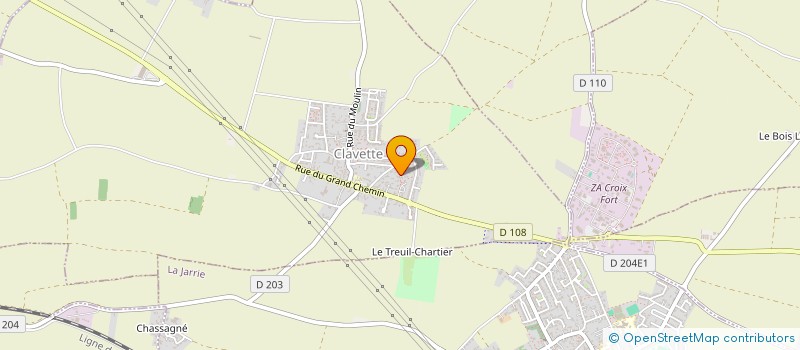 localisation de l'entreprise SAS GUILLAUME MABILLEAU  CLAVETTE