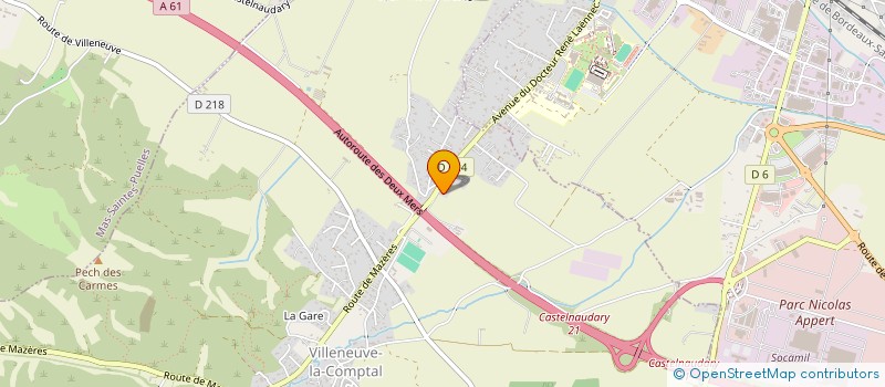 localisation de l'entreprise SAS GUIRAUD CONCIERGERIE  VILLENEUVE-LA-COMPTAL