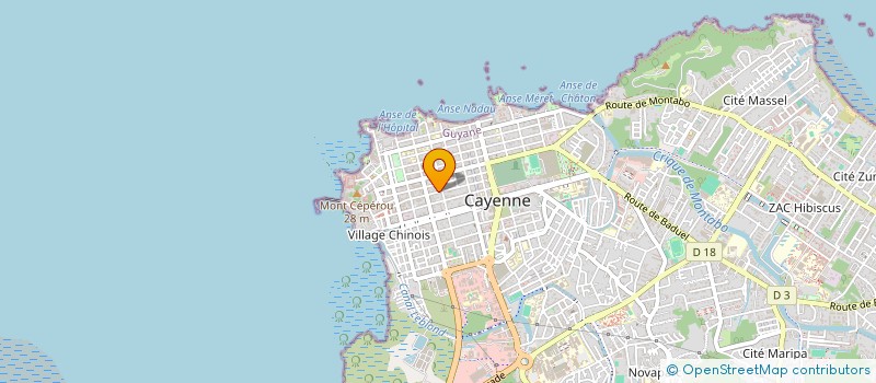 localisation de l'entreprise SAS GUYANE EMBELLISSEMENT  CAYENNE