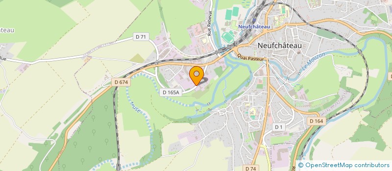 localisation de l'entreprise SAS GUYON PLOMBERIE CHAUFFAGE & ENERGIES  NEUFCHATEAU