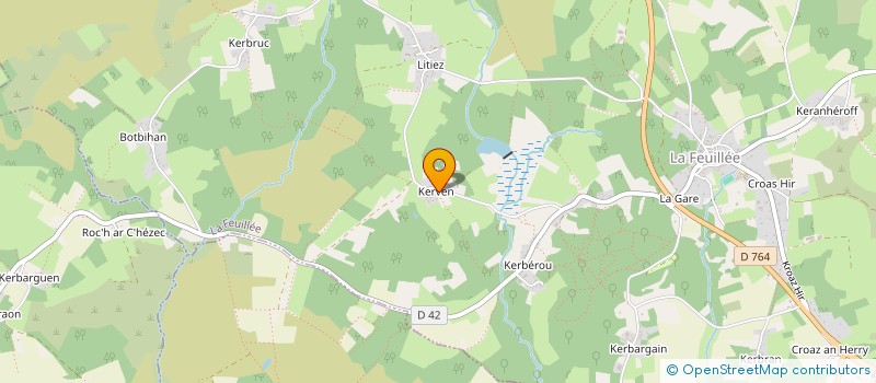 localisation de l'entreprise SAS GWIN DOL ! MERRY DOL !  LA FEUILLEE