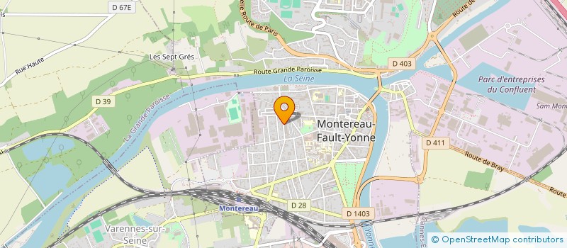 localisation de l'entreprise SAS GYMFIT à MONTEREAU-FAULT-YONNE