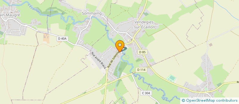 localisation de l'entreprise SAS H&D  VENDEGIES-SUR-ECAILLON