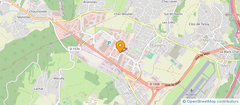 localisation de l'entreprise SAS H.P.A à EPAGNY METZ-TESSY