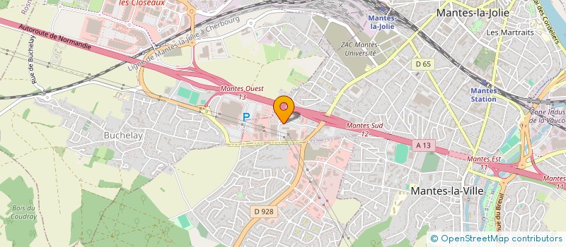 localisation de l'entreprise SAS H.TEFIL  MANTES-LA-VILLE