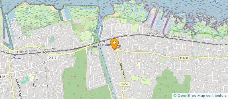 localisation de l'entreprise SAS-HAAS  GUJAN-MESTRAS