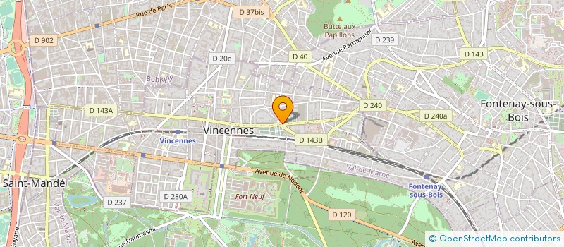 localisation de l'entreprise SAS HADDAD à VINCENNES