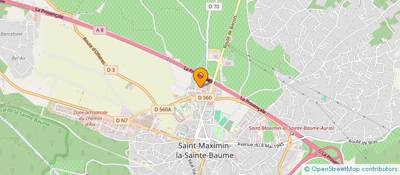 localisation de l'entreprise SAS HAMMAN LA SOURCE  SAINT-MAXIMIN-LA-SAINTE-BAUME