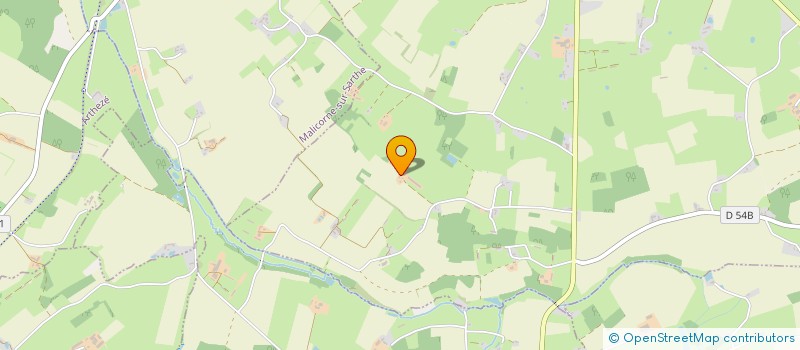 localisation de l'entreprise SAS HAMON  COURCELLES LA FORET