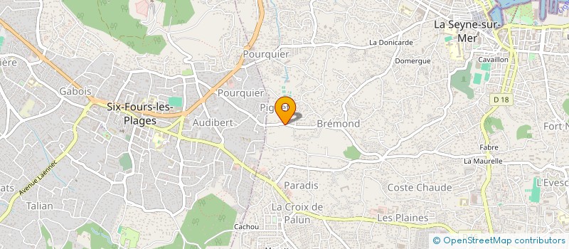 localisation de l'entreprise SAS HANAWA à TOULON