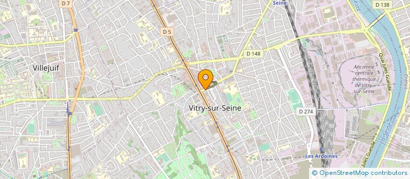 localisation de l'entreprise SAS HARON à VITRY-SUR-SEINE