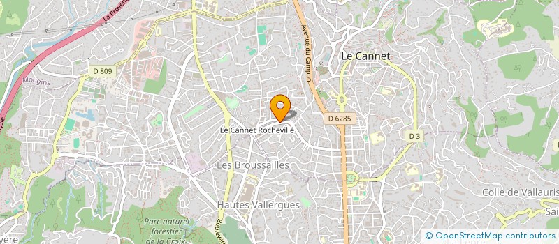 localisation de l'entreprise SAS HAS à LE CANNET