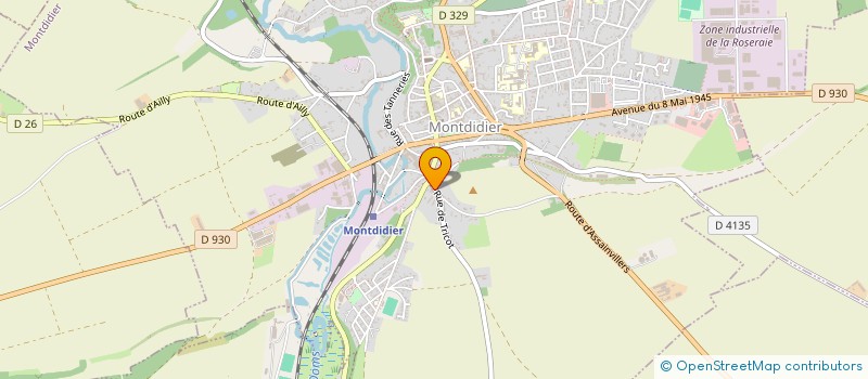 localisation de l'entreprise SAS HATTERER à MONTDIDIER