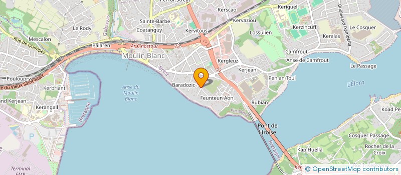 localisation de l'entreprise SAS HBS  LE RELECQ-KERHUON