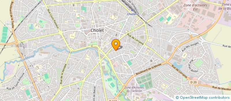 localisation de l'entreprise SAS HCM INVEST à CHOLET