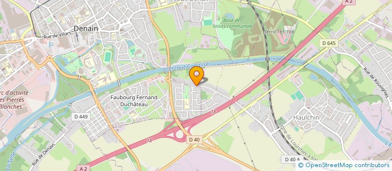 localisation de l'entreprise SAS HD  HAULCHIN