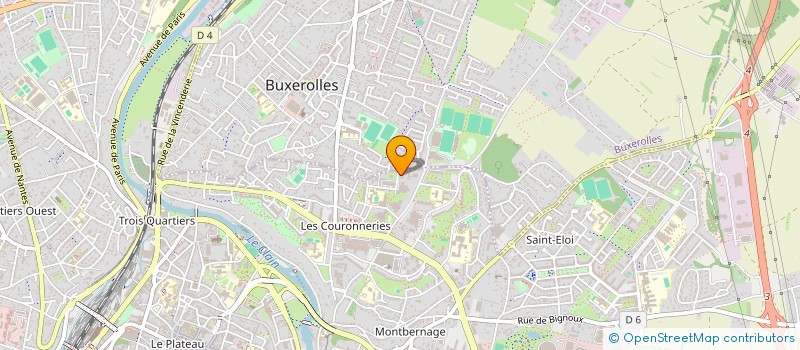 localisation de l'entreprise SAS HDF  POITIERS