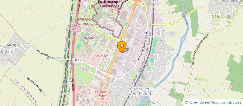 localisation de l'entreprise SAS HELIOTEL  CHASSENEUIL-DU-POITOU