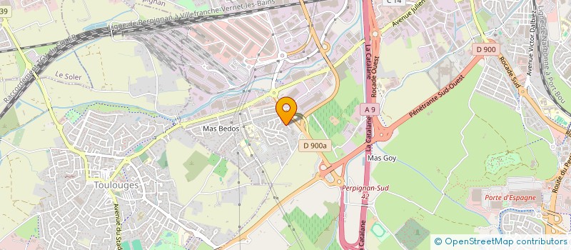 localisation de l'entreprise SAS HEMAN  PERPIGNAN