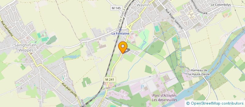 localisation de l'entreprise SAS HEMINBIERE  WAVRIN