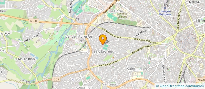 localisation de l'entreprise SAS HENRI NEYROU à LIMOGES