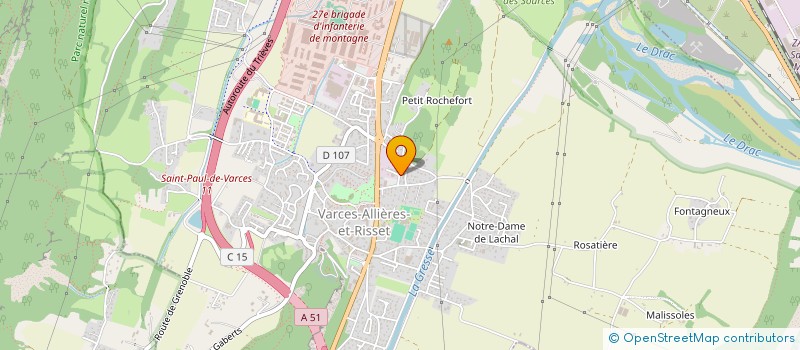 localisation de l'entreprise SAS HETERA à VARCES-ALLIERES-ET-RISSET