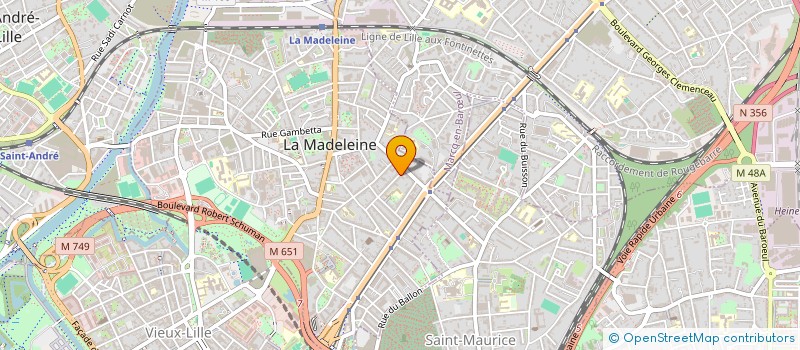 localisation de l'entreprise SAS HIGEK à LA MADELEINE