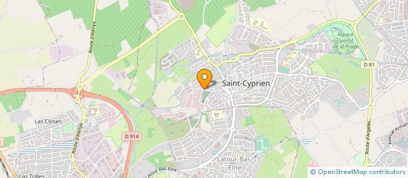 localisation de l'entreprise SAS HJMH à SAINT-CYPRIEN