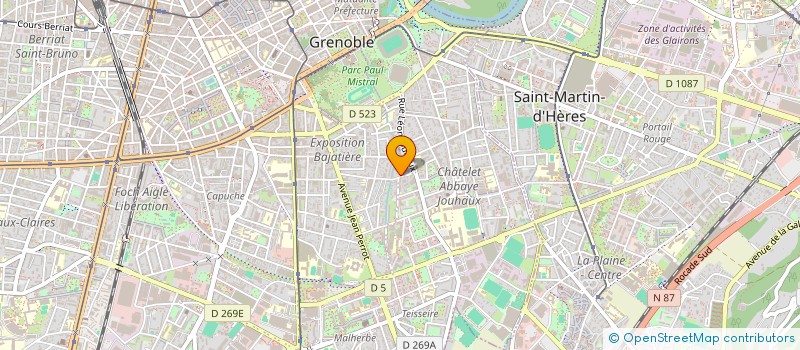 localisation de l'entreprise SAS HJP à GRENOBLE