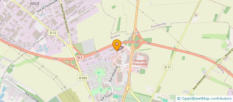 localisation de l'entreprise SAS HMA  AMIENS