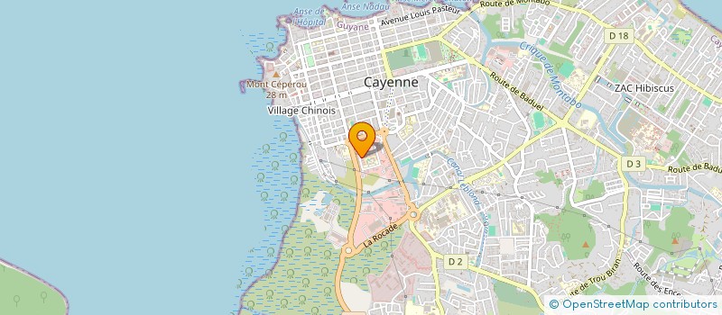 localisation de l'entreprise SAS HMP à CAYENNE