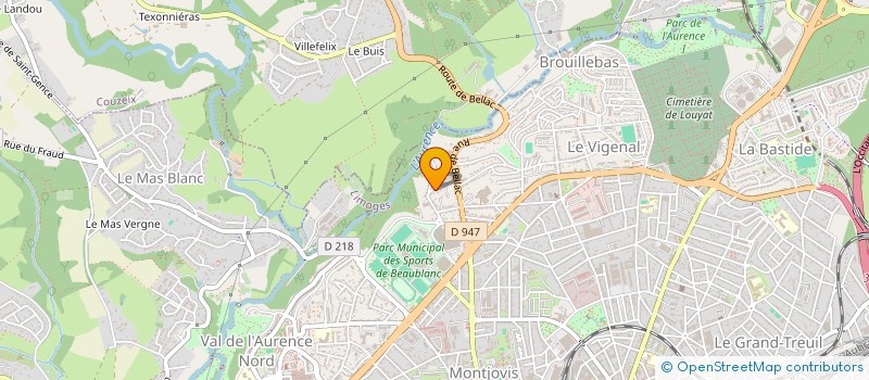 localisation de l'entreprise SAS HOLDING ALP à LIMOGES