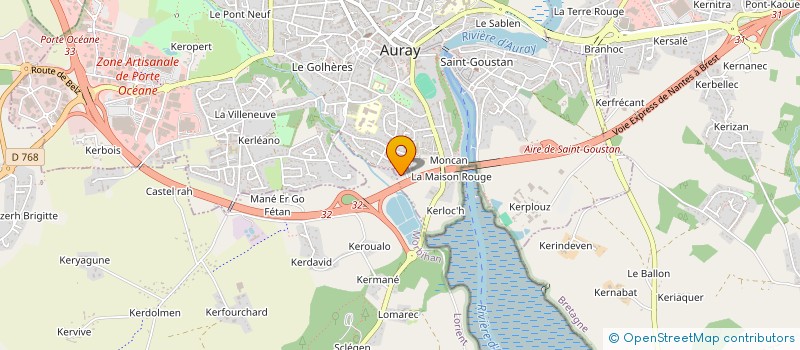 localisation de l'entreprise SAS HOLDING AXISS à AURAY