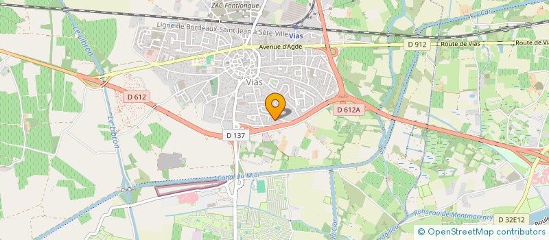 localisation de l'entreprise SAS HOLDING BARRERE à VIAS
