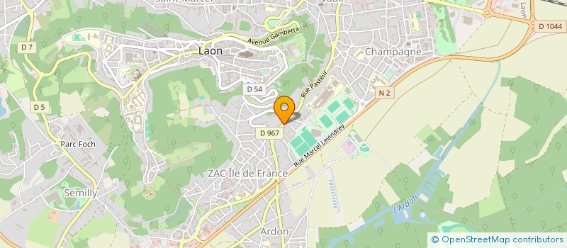 localisation de l'entreprise SAS HOLDING CAILLE à LAON