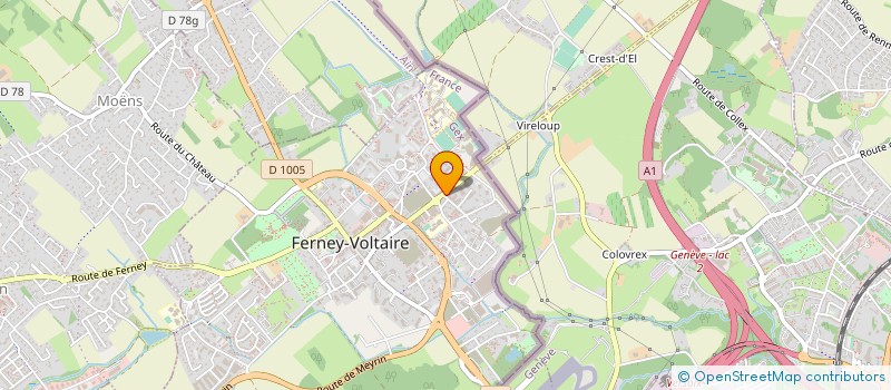 localisation de l'entreprise SAS HOLDING CASSEHGARI à FERNEY-VOLTAIRE