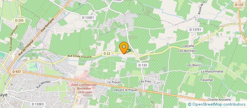 localisation de l'entreprise SAS HOLDING DEJOUE à CARS