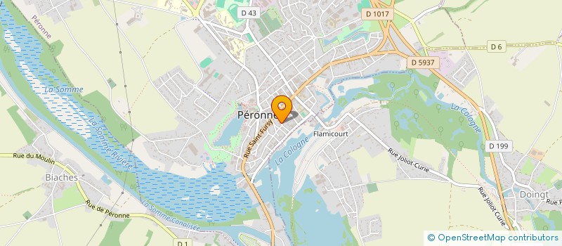 localisation de l'entreprise SAS HOLDING DELAVENNE à PERONNE