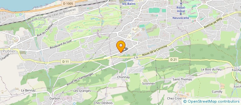 localisation de l'entreprise SAS HOLDING HORIZON CAPITAL  EVIAN-LES-BAINS