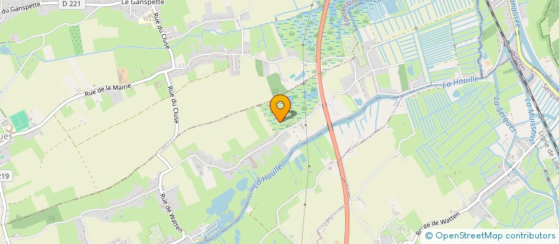 localisation de l'entreprise SAS HOLDING JGC  HOULLE