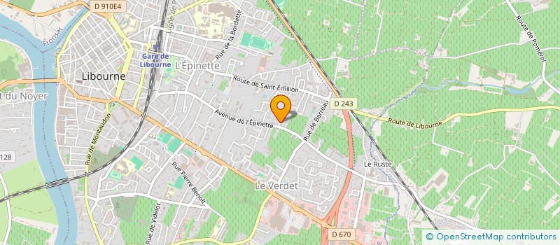 localisation de l'entreprise SAS HOLDING JINYE à LIBOURNE