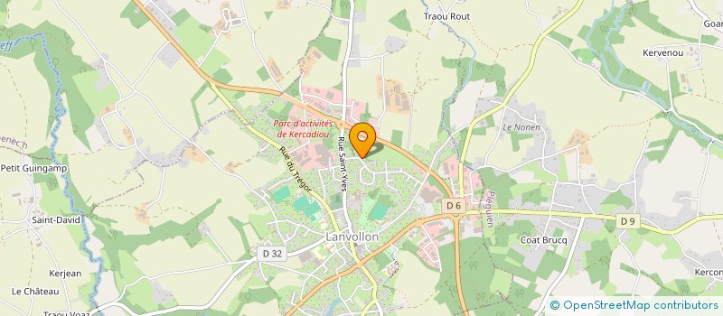 localisation de l'entreprise SAS HOLDING JOLIBOIS  LANVOLLON