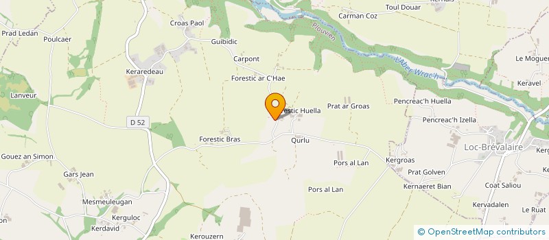 localisation de l'entreprise SAS HOLDING LE BORGNE  PLOUVIEN