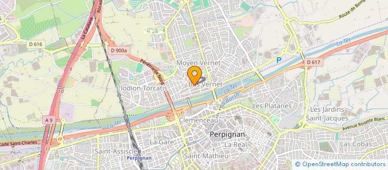 localisation de l'entreprise SAS HOLDING MILEO  PERPIGNAN